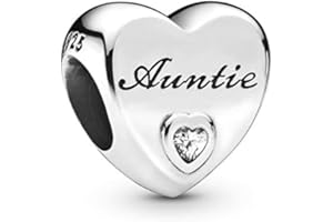 CWOne Designs S925 Sterling Silver Family Moments Love Heart Charm for Pandora Charm Bracelets.