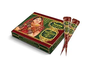 Neeta Mehendi Cone Body Art All Natural Herbal Pure Henna Past (Pack of 12 Pieces) Pack of 1