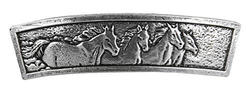 Horses Hair Clip | Hand Crafted Metal Barrette Made in the USA with imported French Clips By Oberon Design by Oberon Design