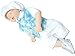 5 piece christening suit children summer with shirt, pants, embroidered vest, bow tie and hat, size 80-86, L22