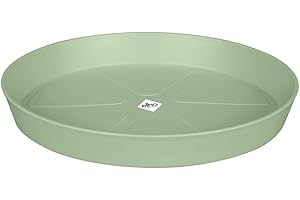 Elho Loft Urban Soucoupe Ronde 28 - Soucoupe pour Extérieur - Ø 27.5 x H 3.5 cm - Vert/Vert Pistache