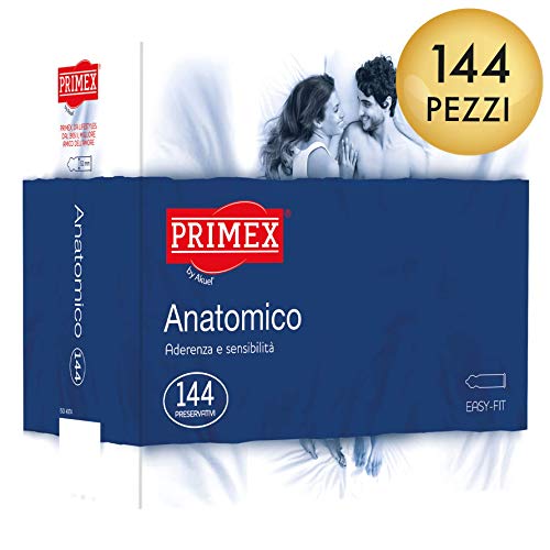 Preisvergleich Produktbild Primex Anatomisch, klassiche Kondome aus Naturkautsschuklatex, 144 Stücke
