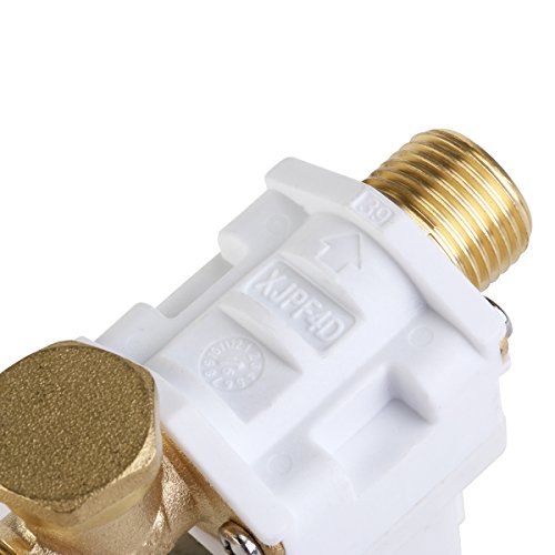 UEETEK 1/2 Zoll 12V Elektro Magnetventil für Wasser - 4