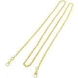 Metálico Bolso Decoración De La Cadena 120cm Largo Tono Oro