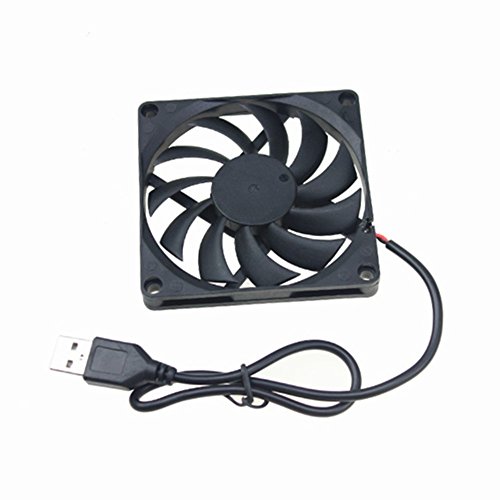 5  V 0 25  A 80  mm 80  x 10  mm 8  cm sin escobillas DC USB conexi  n de ordenador ventilador de refrigeraci  n
