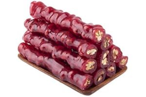 ‎PERGAMO NATURAL FLAVOR Köme mit Walnuss Granatapfel Geschmack 300Gr/ Beeren Konfekt/Türkische Spezialität/Natürlich/Vegan/Ohne Zusatzstoffe/Gesundes Snack/