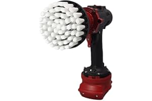 Kornely™ Brosse de Perceuse Premium- Extra Douce, Blanche, 10cm. Nettoyeur Professionnel à Puissance. Ne Raye Pas les Surfaces. Pour Nettoyer les Tapis, Cuir, Tapisserie, Meubles, Intérieur de Voiture