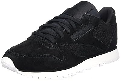 Reebok Classic Leather Woven EMB, Baskets Femme, Noir (Black/White), 37 EU