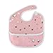 Produktbild Rtosd Golden Stars Glitter Pink Custom Soft Wasserdicht Waschbar Fleck und Geruchssicher Baby Fütterung Dribble Spucken Lätzchen Spucktücher für Säuglingsoverall für 6 24 Monate Kindergeschenke