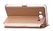 Samsung Galaxy J7 2016 (J710) Genuine Leather Case Flip Cover Case, Nnopbeclik® PU Leather Flip Case Protective Cover Shell Prints Flower Pattern Back Case Cover Wallet with STAND FUNCTION AND CARD SLOT AND CLIP View Window avec fenêtre d 'ouverture Shock Absorbing Mirror Protective Mobile Phone Case Crystal Glitter Rhinestone Flower Case Cover Bumper for Samsung Galaxy J7 2016 (J710) 5.5 Inch