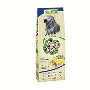 Nestor Food for Parrots with Nuts, Mungo Beans and Bananas(Pack of 5)