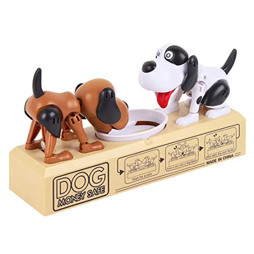 Preisvergleich Produktbild Cartoon Roboter Hund elektronische Münzen Geld Box Sparschwein lustige automatische Anzahlung Sparen Box Kind Kinder Geburtstagsgeschenk - braun