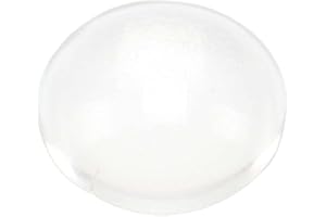 BIEYE Round Glass Jewels for Stained Glass Projects of Making Tiffany Style Lampshades, Window Panels and Suncatchers, 100PCS (Clear, 12.5mm)