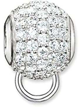 THOMAS SABO Damen Carrier Weißes Pavé 925er Sterlingsilber Zirkonia Pavé Weiß KX0003-051-14