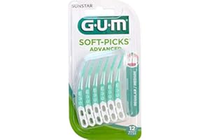 ‎GUM SUNSTAR GUM SOFT-PICKS ADVANCED REGULAR MEDIUM 12 Stück Soft Picks
