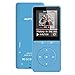 Produktbild Fernbedienung am Kopfhörer 8GB MP3 Player 1,8 Zoll Display Musik Player 70 Stunden Wiedergabe, von AGPTEK A20, Blau
