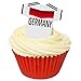 Produktbild Fußball Trikot aus essbarem Papier: Deutschland / 12 Edible Football Shirts: Germany