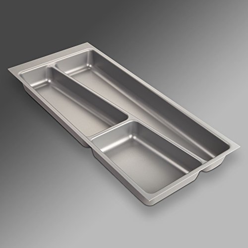 Sotech SO-Tech® Cubertero ORGA-Box® II para Cajón de Nobilia 30 cm (Cubertero: 462 x 205 mm) Color Gris Argentado