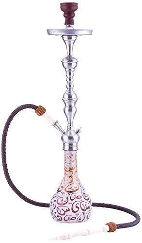 Aladin "Kairo" Shisha, circa 83 cm, braun-amber