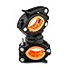 Produktbild VORCOOL 360 Grad dreh Fahrrad Taschenlampe Halterung einstellbare leichte Gummi Lenker Extender fahrradhalterung Clip klemme (schwarz und orange)
