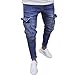 Produktbild Hose Herren Jeans Groß Größe Freizeithosen Männer Hosen Slim Fit Distressed Jeans-Hose Trekkinghose Casual Trainingshose Sporthosen Vintage Trousers