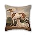 Produktbild beautifulseason kissenrollen von Ölgemälde Charles Hancock – Zwei Windhunde in Landschaft, für Jugendliche Jungen, Büro, Paare, Teens Jungen, Bench, GF 50,8 x 50,8 cm/50 von 50 cm (beide Seiten)
