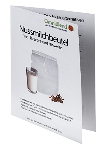 Nussmilchbeutel / Passiertuch zur Herstellung veganer Milchalternativen und vielen weiteren Anwendungsmöglichkeiten aus 100% Nylon - 9