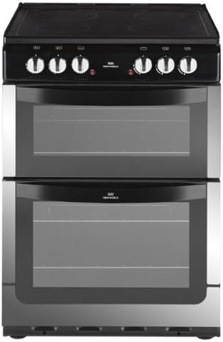 New World Ltd NW601EDOSTA 600mm Double Electric Cooker Ceramic Hob S\/Steel