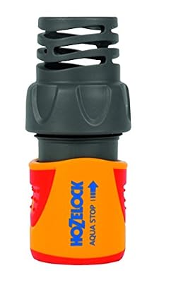 Hozelock 2065 6000 Raccord Aquastop Diamètre 15/19 mm Jaune/Rouge