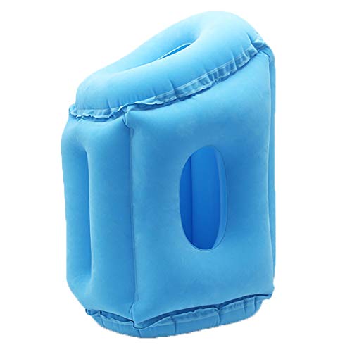 Preisvergleich Produktbild Wandern Fahrrad Reisekissen Tragbare Aufblasbare Reisekissen Komfortables Nackenkissen für Camping, Reise, Zuhause, Büro Nickerchen Outdoor-Aktivitäten (Color : Blau)