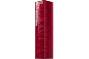 Maybelline New York Tinta Labbra a Lunga Tenuta Superstay Vinyl Ink, Per un Effetto Vinilico fino a 16H, Finish Luminoso e Senza Sbavature, Formula Vegana, Tonalità: 55 ROYAL