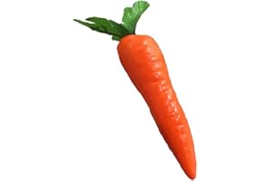 Artibetter 12pcs Artificial Carrots Simulation Easter Carrots Fall Harvest Plastic Carrot Lifelike Faux Vegetables Model Photography Props for Home Kitchen Party Tiered Tray Decor