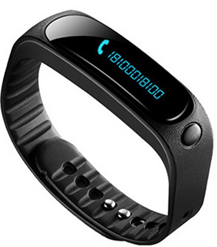 Preisvergleich Produktbild Nclon Fitnessarmband, Aktivitätstracker Schrittzähler, Navigationssystem, Herzfrequenzüberwachung, Kalorienzähler, Bluetooth, Touchscreen, Smart-Armband, Schwarz
