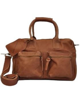 Cowboysbag The Bag small 1118 Henkeltasche, Umhängetasche aus Leder, cognac, 41x31x12 cm (B x H x T)