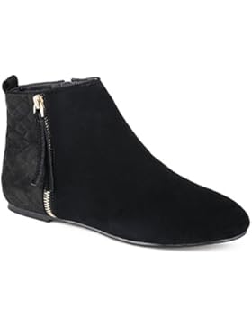 MaxMuxun Damen Kurzschaft Stiefel Reißvershluss Flach