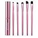 ACEVIVI 5 pcs Synthetic Hair Eye Makeup Tools Professional Eyeshadow Brush Makeup Kit with Rose Tube Case