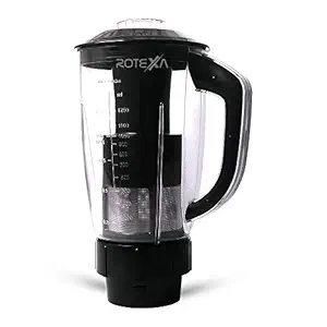Rotexa Juicer Jar 1.5 Litre With Filter Suitable For All Major Mixer Grinder For Fresh Juice/Transparent Plastic/Non Breakable,Black