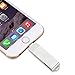 Produktbild USB 3.0 Flash Drives für iPhone, 3 in 1 OTG Jump Drive, Externer Micro USB Speicher Pen Drive für iPad, iOS, Android, PC Silber 128 GB