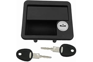 PRO-STYLING DESIGN FOR PERFECTION Zamek do drzwi, zamek do przyczepy kempingowej, kampera, system FF, czarny, część zewnętrzna