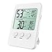 Produktbild ORIA Raumthermometer Zimmerthermometer, Innen Thermometer Hygrometer Temperatur und Luftfeuchtigkeit Monitor, Digitales Thermo-Hygrometer Hygrometer mit Großem LCD Display, MIN/MAX / Schalter