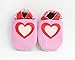 Soft leather baby shoes hearts