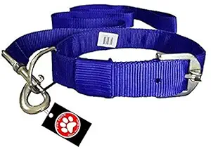 Skora Dog Collar & Leash (Large, Blue)