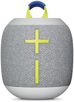 Ultimate Ears Wonderboom 4 Altoparlante Bluetooth portatile impermeabile con bassi grandi e suono a 360 gradi, altoparlante galleggiante antipolvere con portata di 40 m, bianco