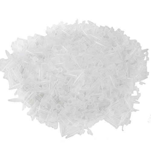 BQLZR 0.5ml Lab Clear Graduado Micro Pl¢stico Test Tubo Centrªfuga Vial Snap Cap Contenedor Paquete de 1000