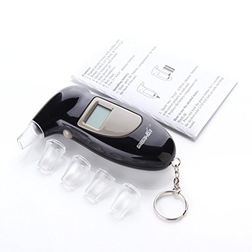 Preisvergleich Produktbild Meisijia Sicherheit Tragbare Anzeige LCD-Blowing-Spiritus-Atem Sobriety PrüfvorrichtungBreathalyzer Trunkenheit am Steuer Detector Analyzer