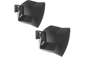 EMAQUIN Lot de 2 supports muraux pour haut-parleur Sonos Era 300 (comprend 2 pièces, pivotants et inclinables, métal robuste, finition durable, facile à installer, compatible avec Sonos Era 300, paire
