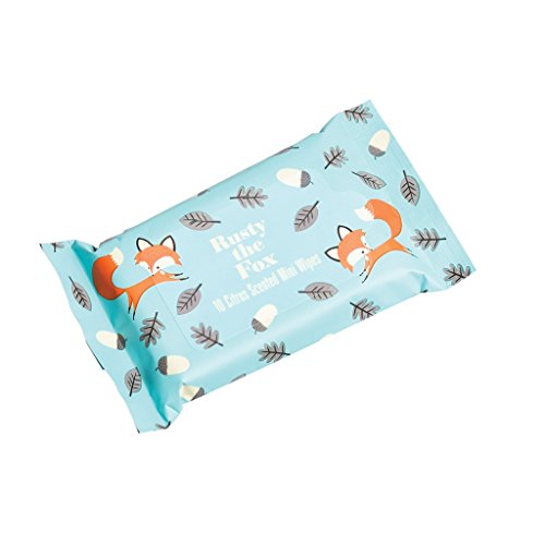 Mini Wet Wipes - Choice Of Design ( Rusty The Fox )