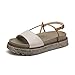 Produktbild Frauen Sandalen Retro Plattform Schuhe Sommer Plattform Rom Schuhe Frauen Mit Kleider,Apricot-EU:37/UK:4.5