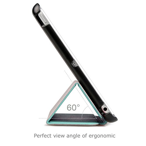 Inateck iPad Mini Hülle – Ultra Slim Smart Case Lederhülle mit magnetischer Auto Sleep Wake-up Funktion für Apple iPad Mini alle Module iPad Mini 1/2/3, Grün - 5