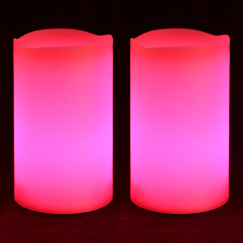Frostfire candlezest – 2 Solar wetterfest Outdoor Farbwechsel Kerzen mit Fernbedienung und Timer - 5